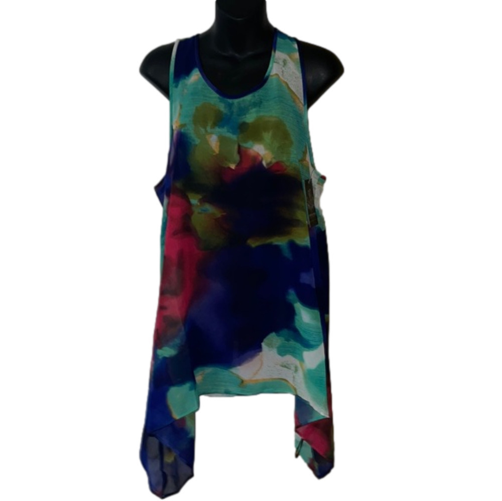 NWT Madison Paige sheer top L
